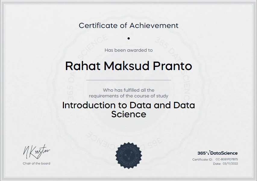 Introduction to Data and Data Science