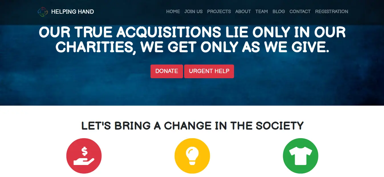 Original public project image for Helping Hand (Charity)